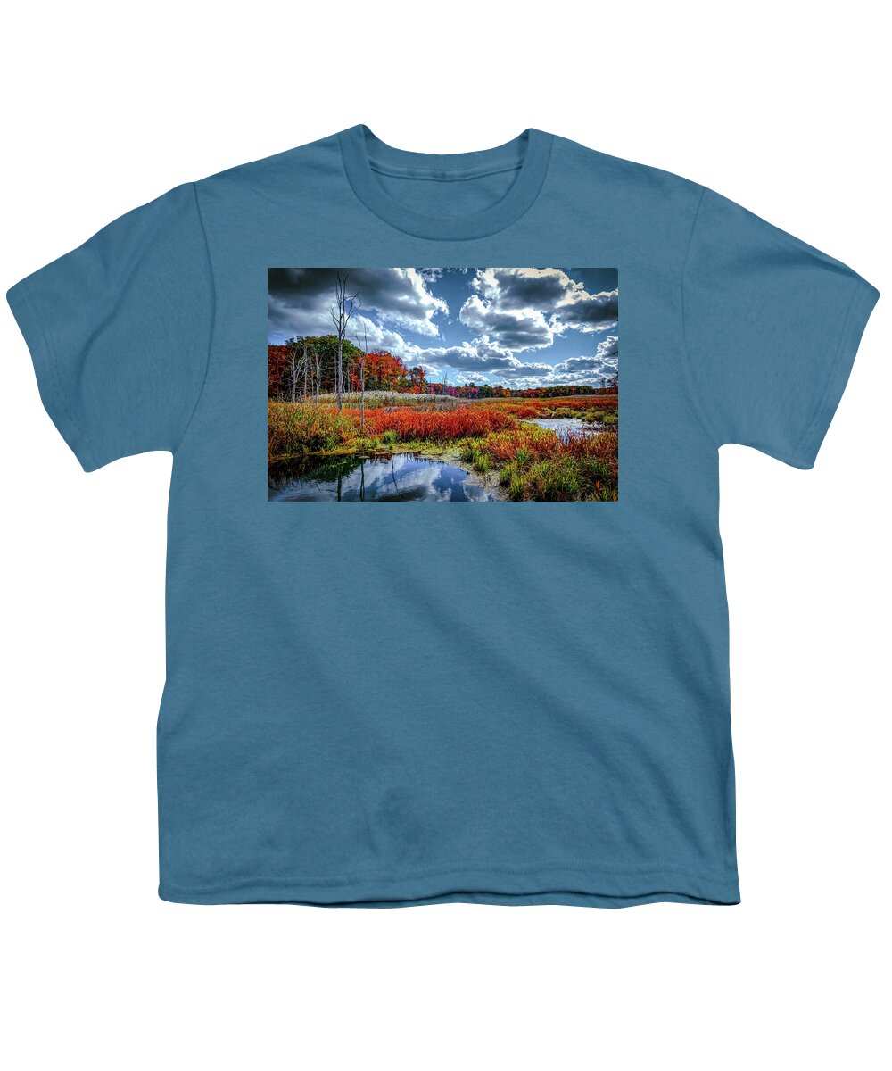  Foliage Youth T-Shirt featuring the photograph Colors of autumn 8 #1 by Lilia S