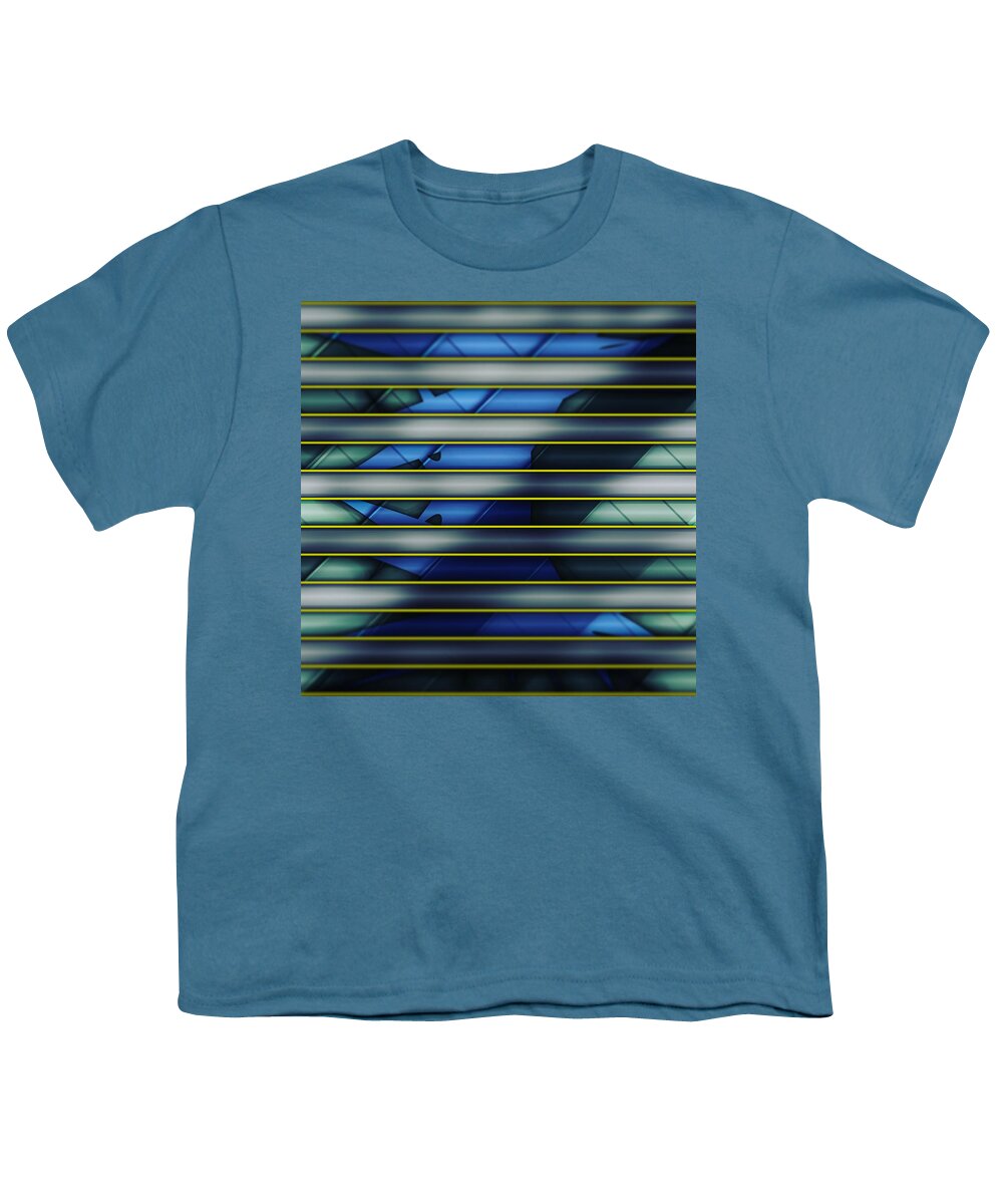 Abstract Youth T-Shirt featuring the digital art Pattern 19 #1 by Marko Sabotin