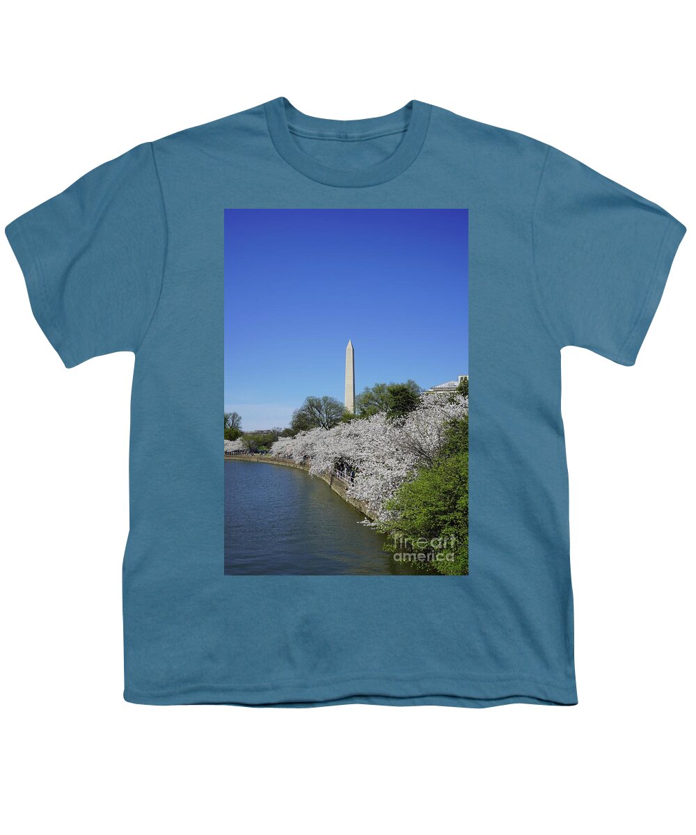  Youth T-Shirt featuring the photograph Cherry Blossoms Washington DC #11 by Annamaria Frost
