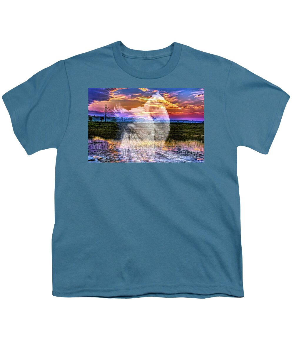 Sunrises Youth T-Shirt featuring the photograph A Spiritual Sunrise by DB Hayes