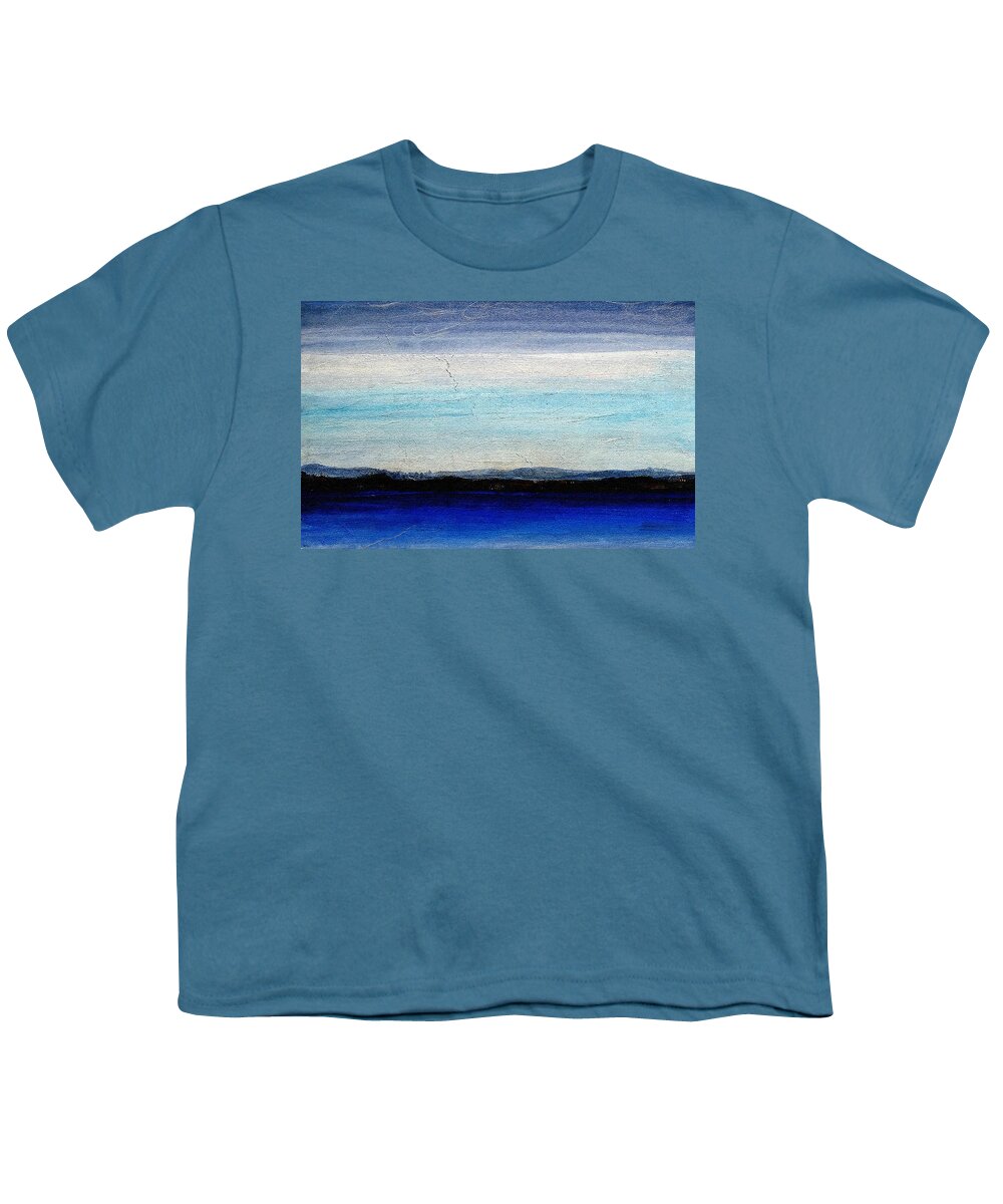 Abstract Landscape Youth T-Shirt featuring the painting Abstract Landscape No.9 by Wolfgang Schweizer