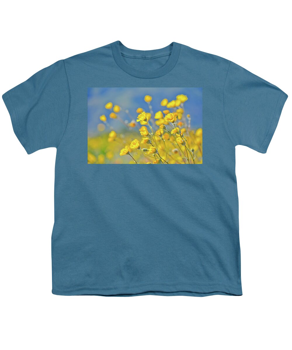 Desert Sunflower Youth T-Shirt featuring the photograph Anza Borrego Desert Sunflower by Kyle Hanson