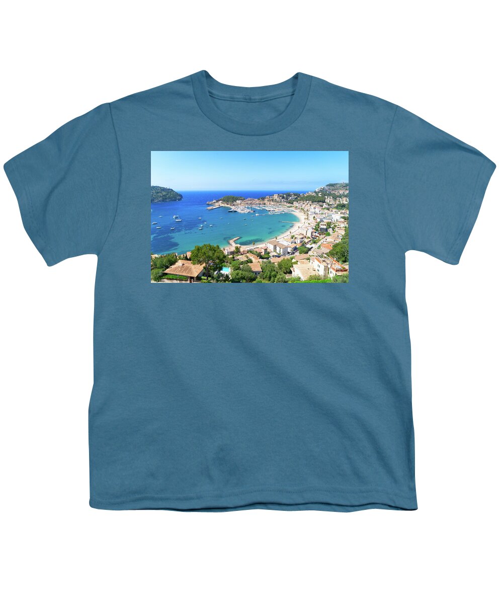 Port Youth T-Shirt featuring the photograph Bay of Port Soller by Anastasy Yarmolovich