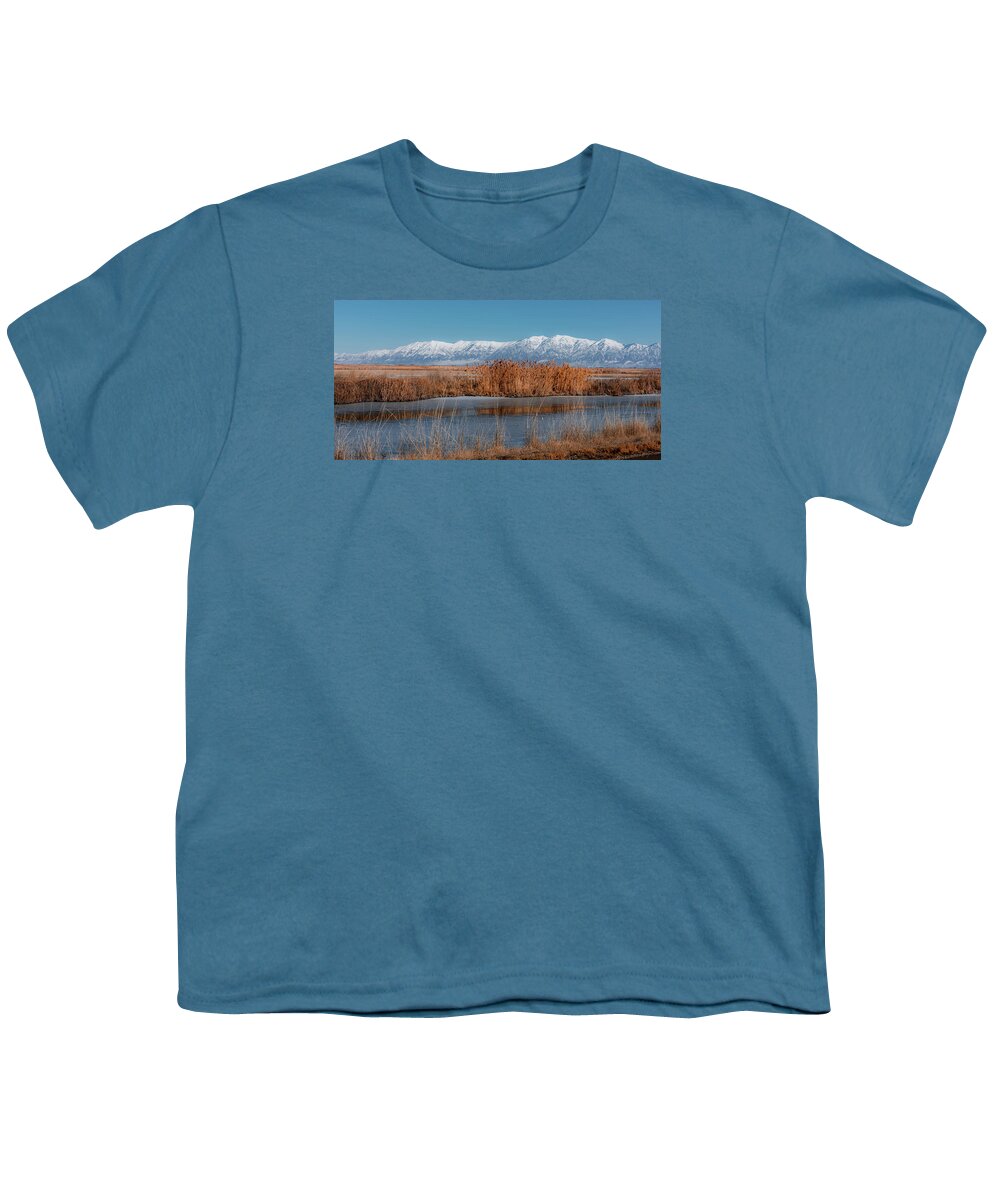 Bird Youth T-Shirt featuring the photograph Bear River Migratory Bird Refuge by Len Bomba