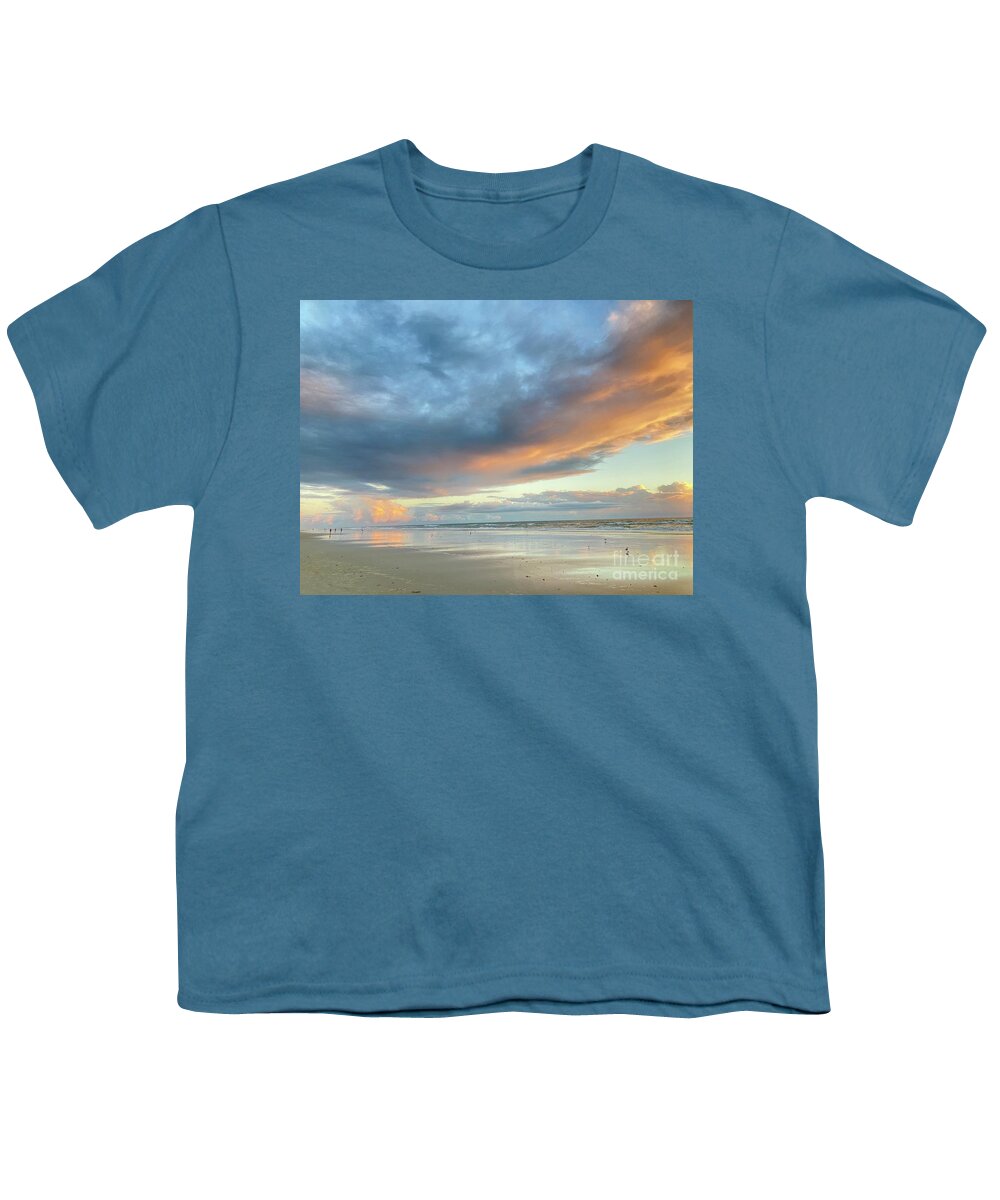 Beach Youth T-Shirt featuring the photograph Beautiful beach cloud by Julianne Felton