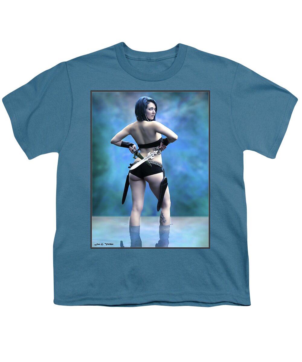 Fantasy Youth T-Shirt featuring the photograph Blue Amazon by Jon Volden