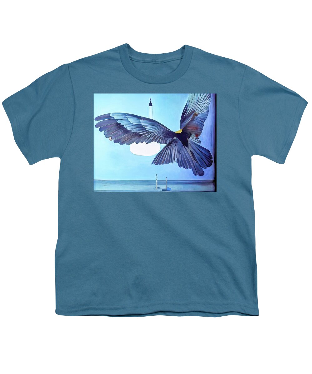 Bird Youth T-Shirt featuring the digital art Bluebird 012 by Mikko Paartola