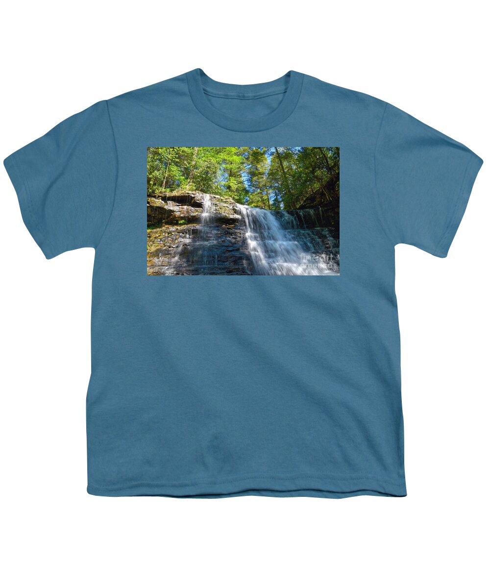 Boardtree Falls Youth T-Shirt featuring the photograph Boardtree Falls 4 by Phil Perkins