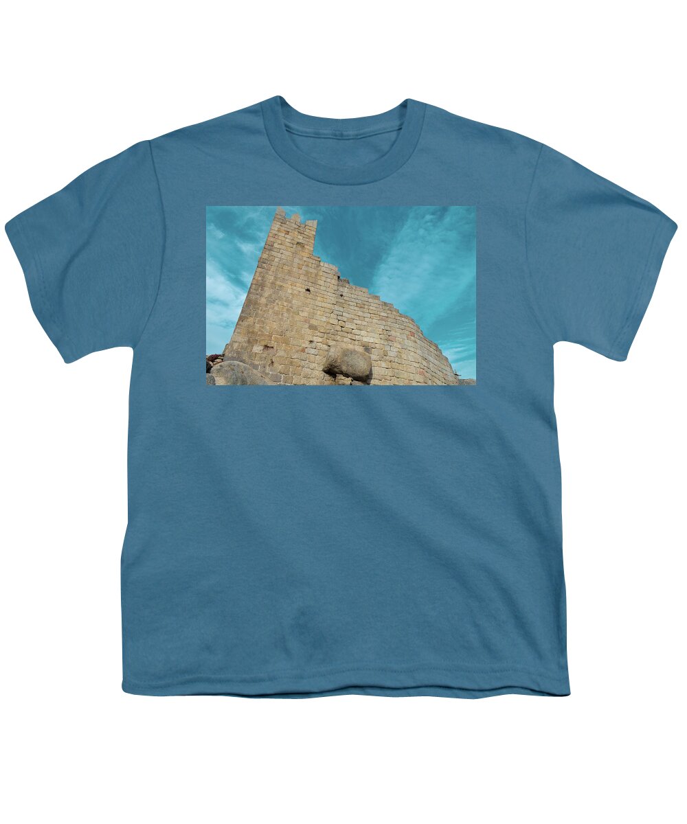 Fundao Youth T-Shirt featuring the photograph Castle of Castelo Novo by Angelo DeVal