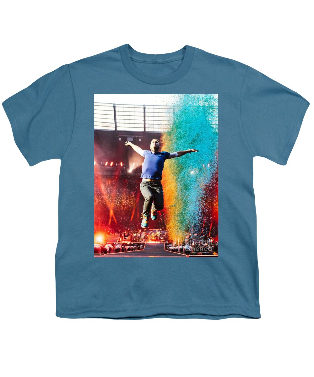 Coldplay Youth T-Shirt featuring the digital art Cool concert Coldplay by Charles Cue