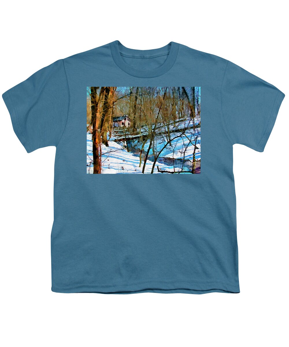 Cedric Hampton Youth T-Shirt featuring the photograph County Field House by Cedric Hampton