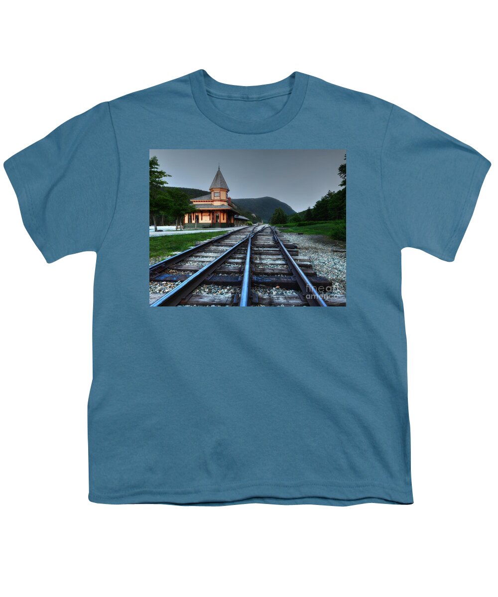 White Mountains National Forest Youth T-Shirt featuring the photograph Crawford Station 2 by Steve Brown