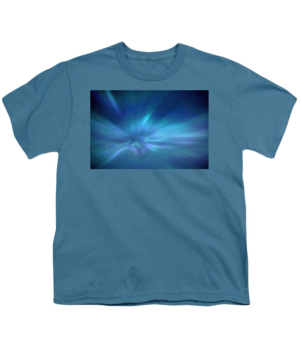 Aurora Youth T-Shirt featuring the photograph Crown of Light by Christopher Mathews