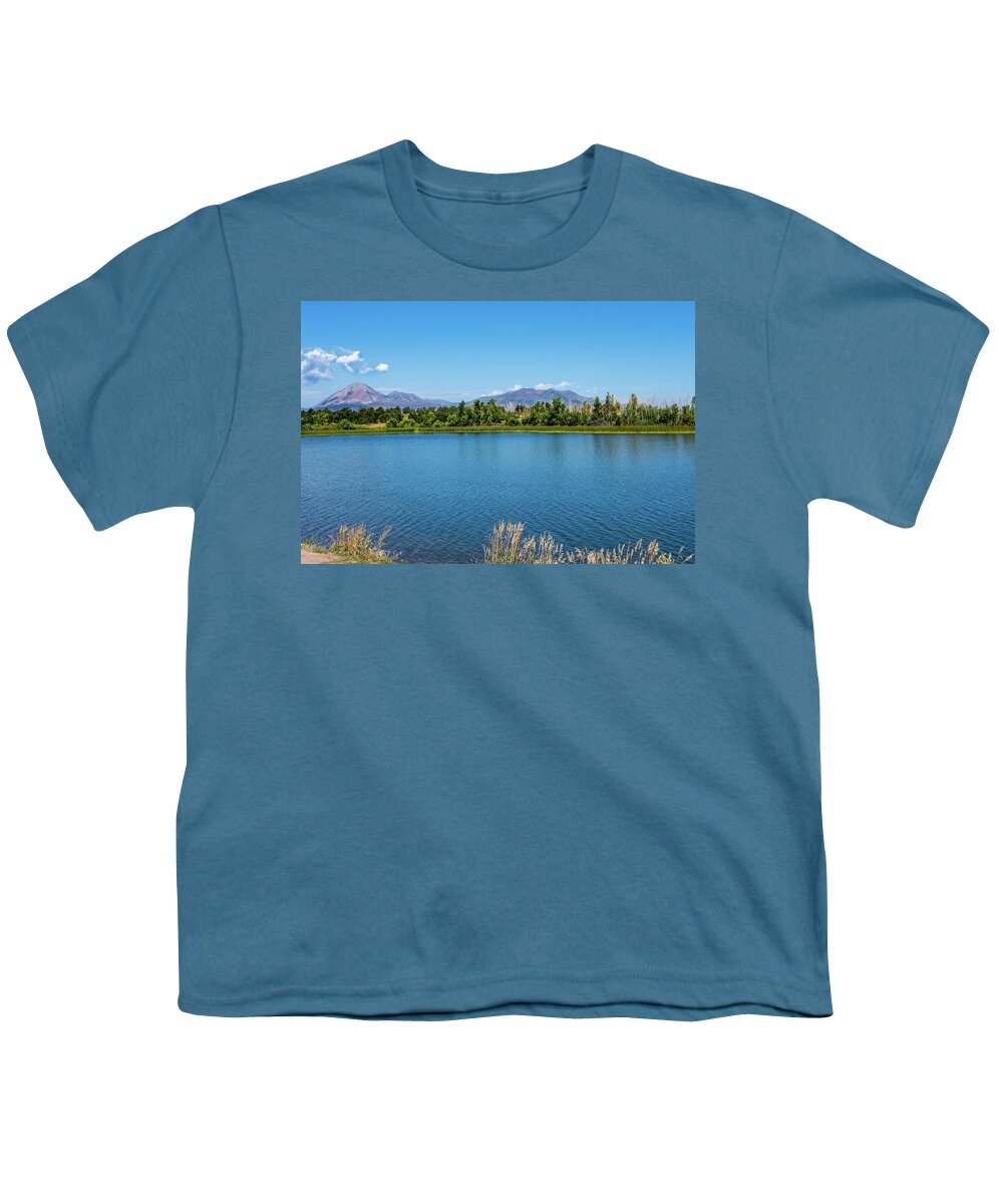 Colorado Youth T-Shirt featuring the photograph Daigre Lake La Veta Colorado by Debra Martz