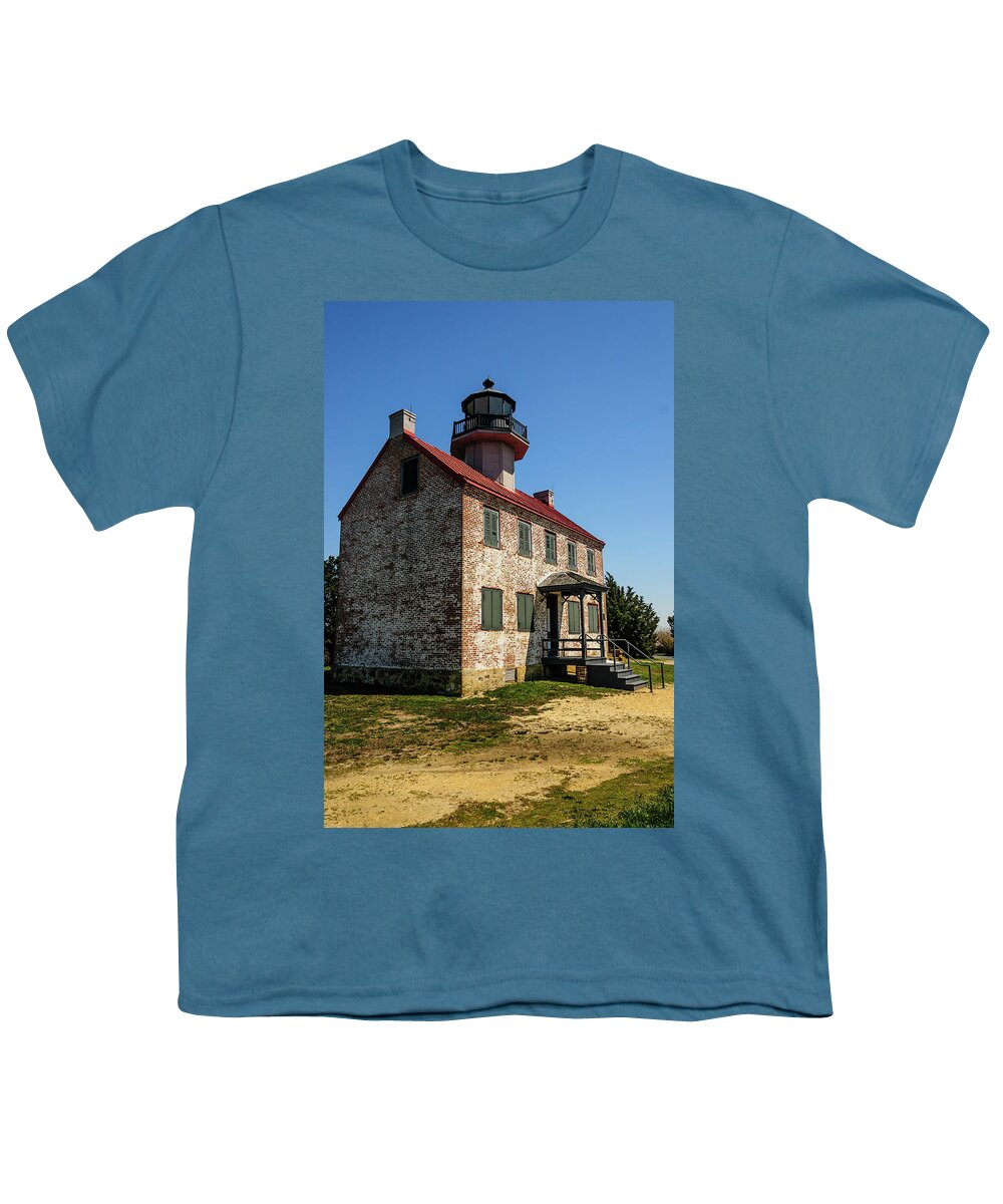 East Point Lighthouse Youth T-Shirt featuring the photograph East Point Lighthouse Photograph by Louis Dallara