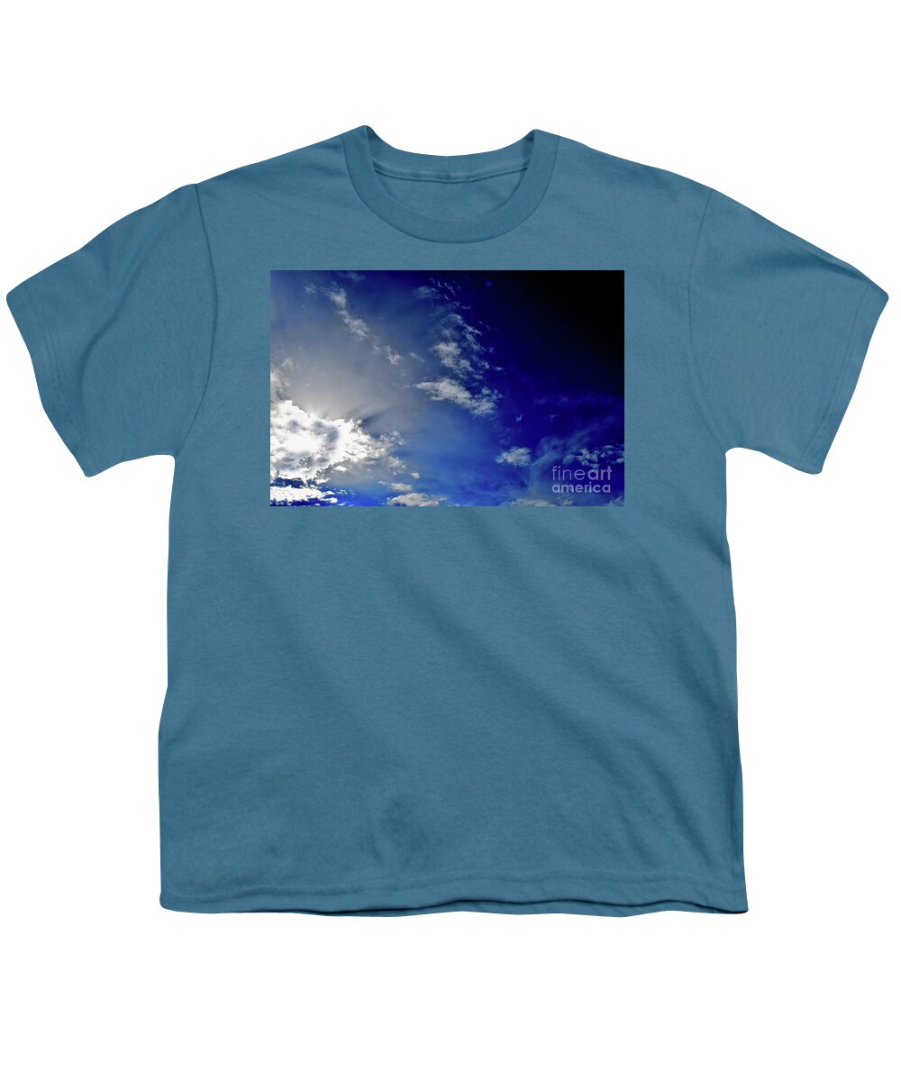 Nature Youth T-Shirt featuring the photograph Equivalents of Clouds 010 by Leonida Arte