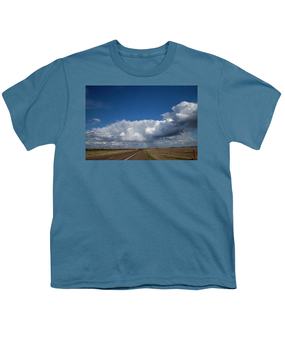 Nebraskasc Youth T-Shirt featuring the photograph First Chase of 2021 001 by Dale Kaminski