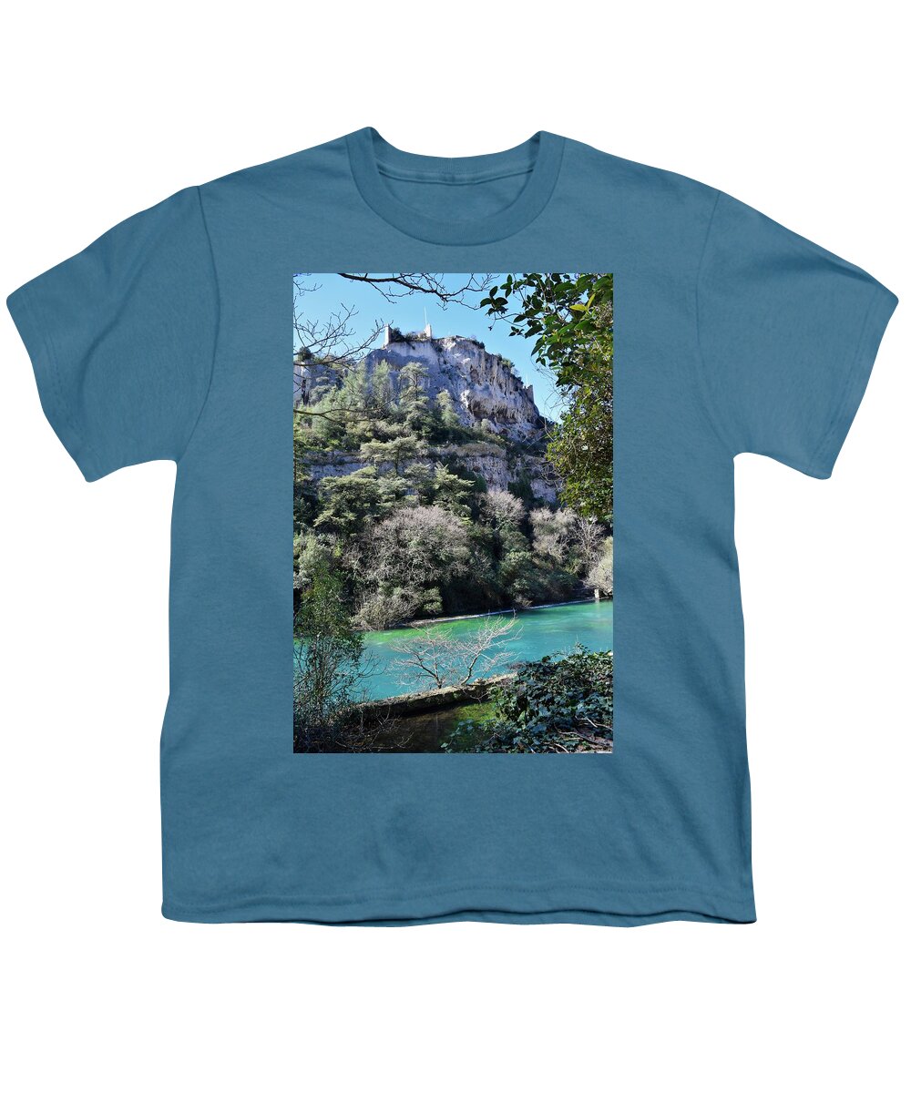 France Youth T-Shirt featuring the photograph France Fontaine de Vaucluse Photo 150 by Lucie Dumas