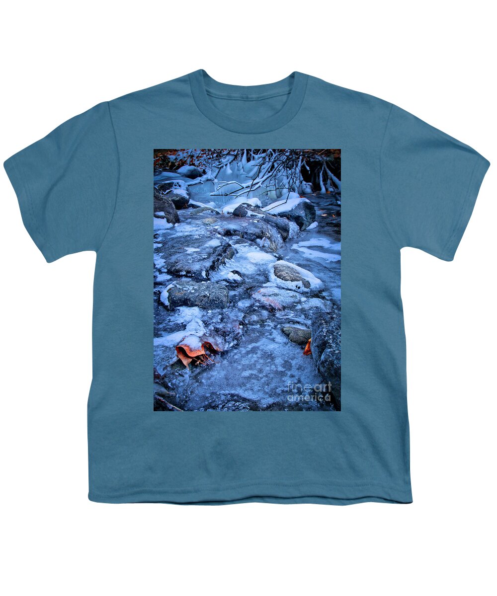 Winter Youth T-Shirt featuring the photograph Frosty Creek by Thomas Nay