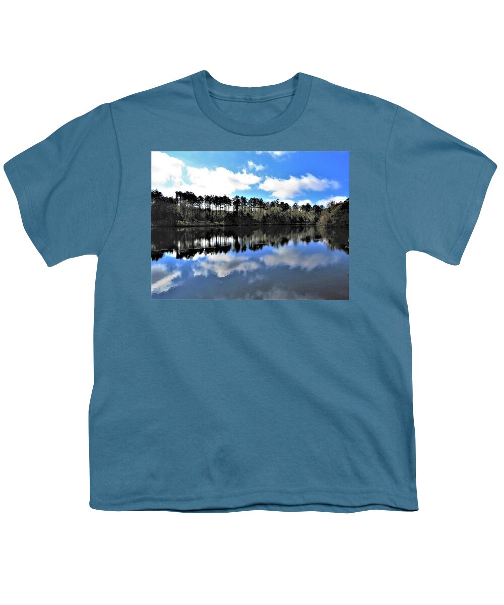 Georgia Youth T-Shirt featuring the photograph Georgia Pond Reflections by Ed Williams