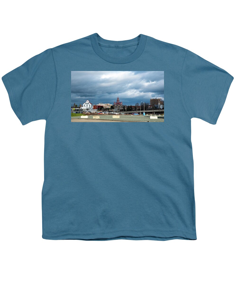 Granary And City Hall Youth T-Shirt featuring the photograph Granary and City Hall by Tom Cochran