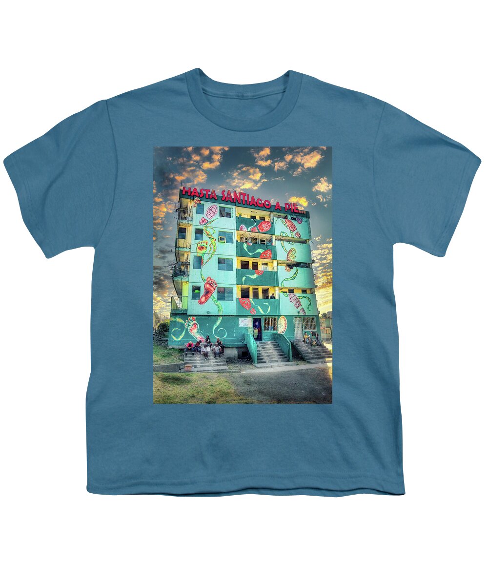 Santiago Youth T-Shirt featuring the photograph Hasta Santiago a pie by Micah Offman