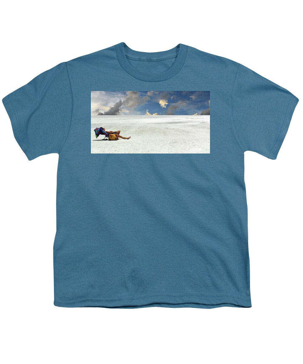Salt Flats Youth T-Shirt featuring the photograph Isn't Life Strange by Laura Fasulo