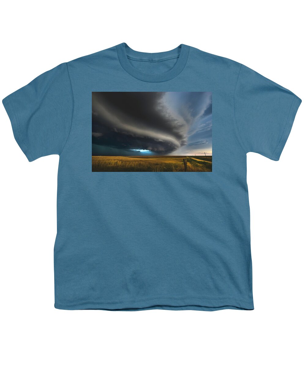 Shelf Youth T-Shirt featuring the photograph Ladies And Gentlemen, Please Prepare For Landing by Brian Gustafson