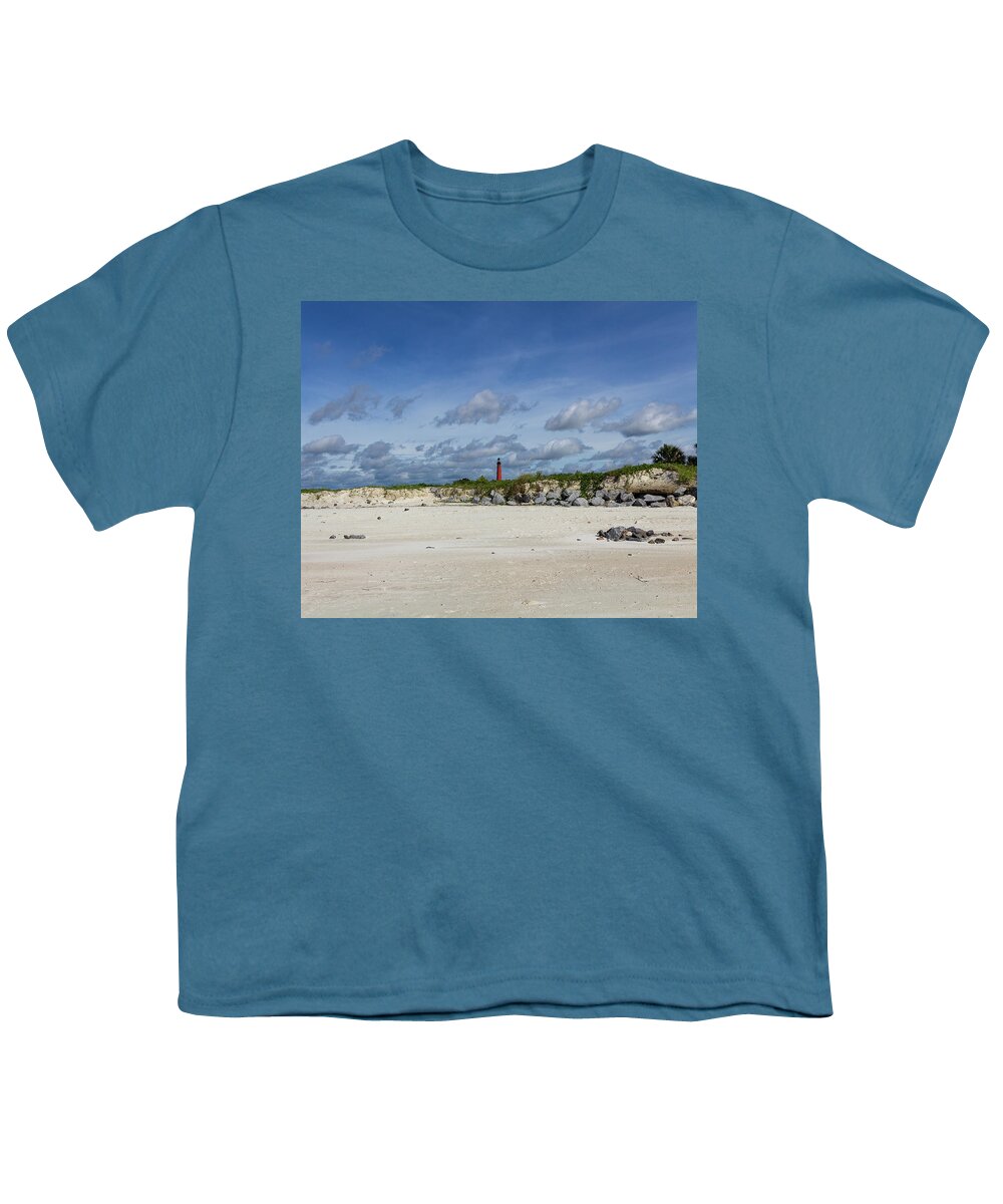 Lighthouse Youth T-Shirt featuring the photograph Lighthouse in the Distance by David Beechum