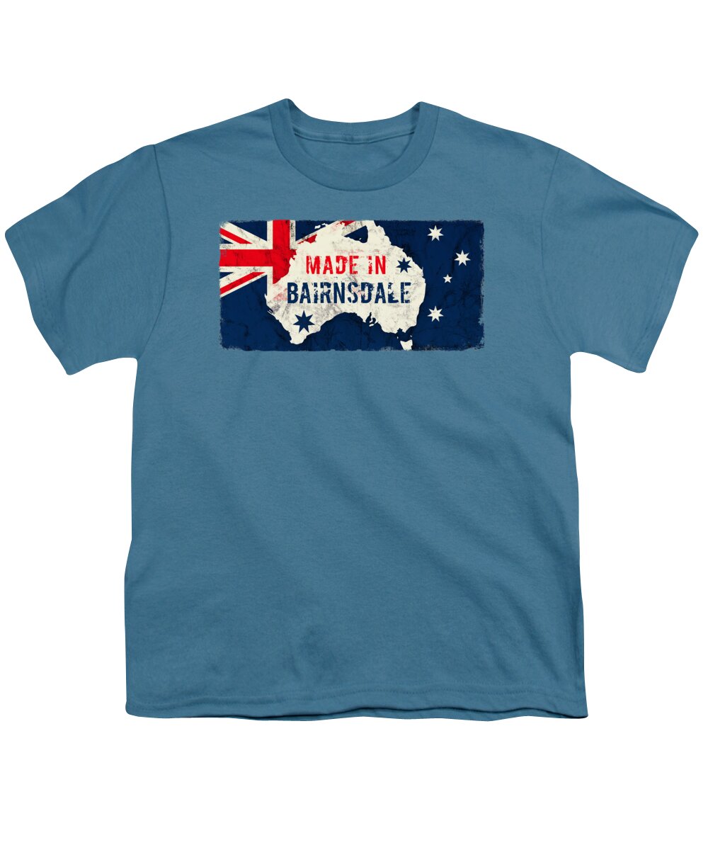 Bairnsdale Youth T-Shirt featuring the digital art Made in Bairnsdale, Australia by TintoDesigns
