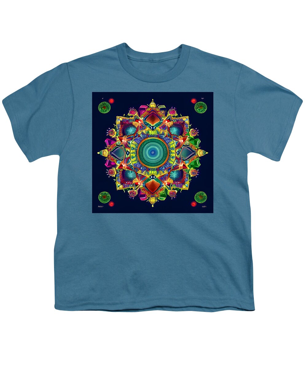 Digital Youth T-Shirt featuring the digital art Mandala II by Beverly Read