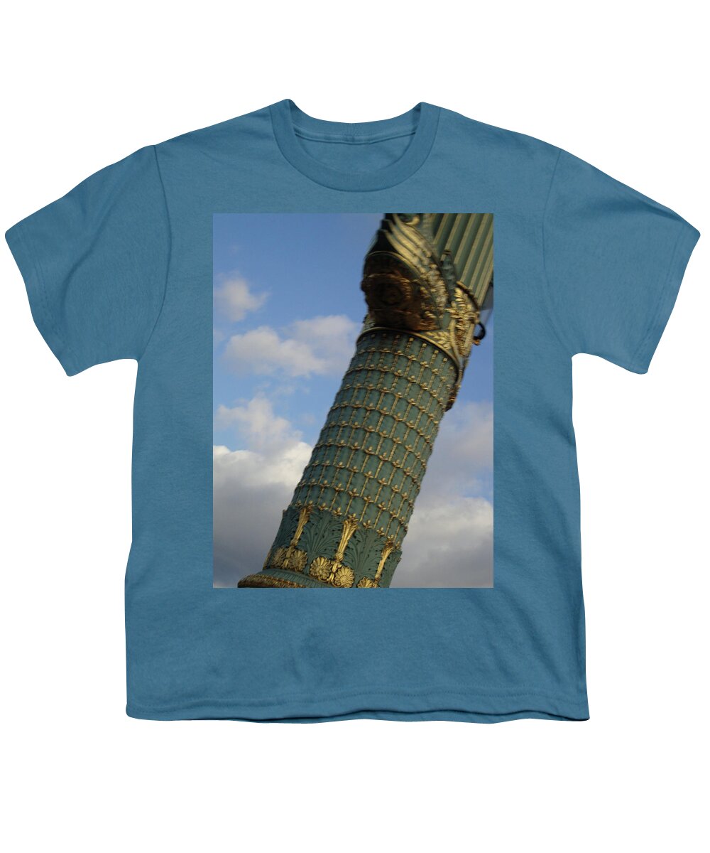 Paris Monument Youth T-Shirt featuring the photograph Monument in Paris by Roxy Rich
