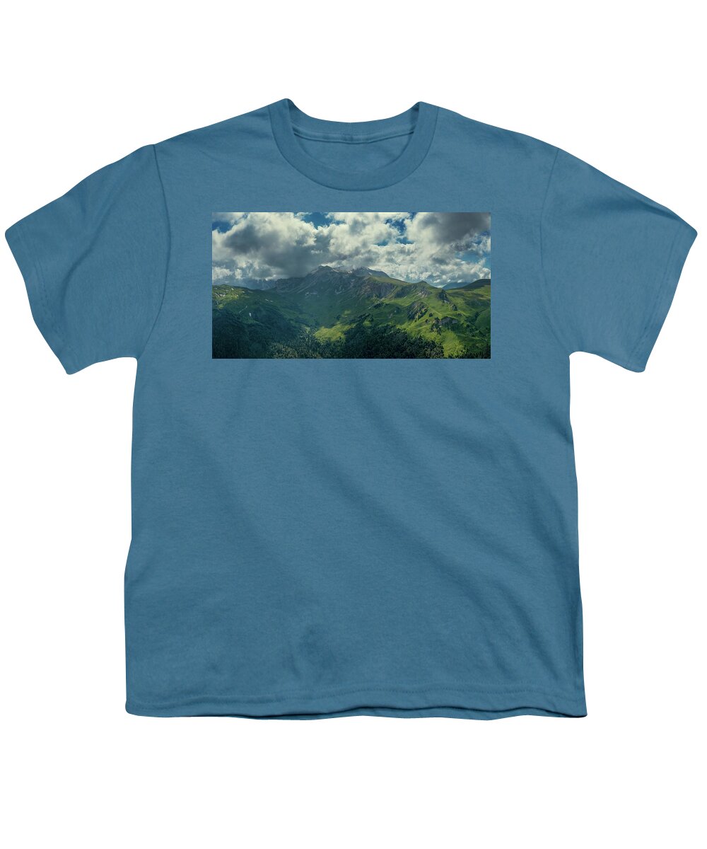 Mountain Youth T-Shirt featuring the photograph Oshten mount in Caucasus Mountains by Mikhail Kokhanchikov