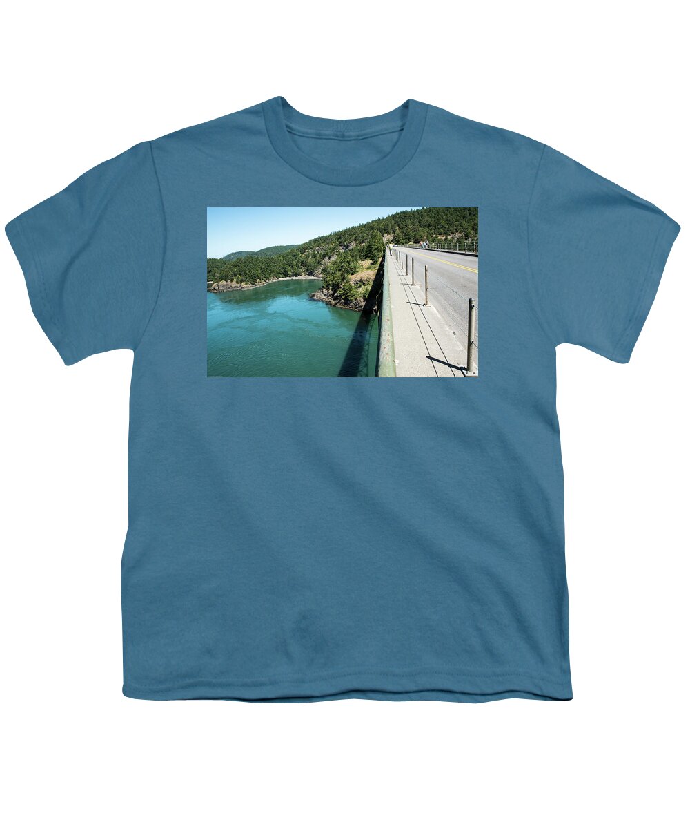 Pass Island And Sr 20 Youth T-Shirt featuring the photograph Pass Island and SR 20 by Tom Cochran