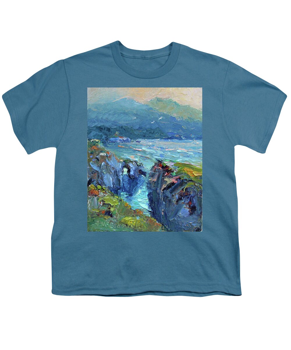 Point Lobos Youth T-Shirt featuring the painting Point Lobos by John McCormick