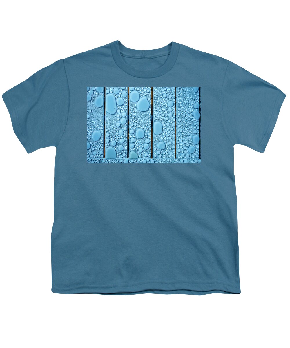 Rain Youth T-Shirt featuring the photograph Raindrops 1 by Nigel R Bell