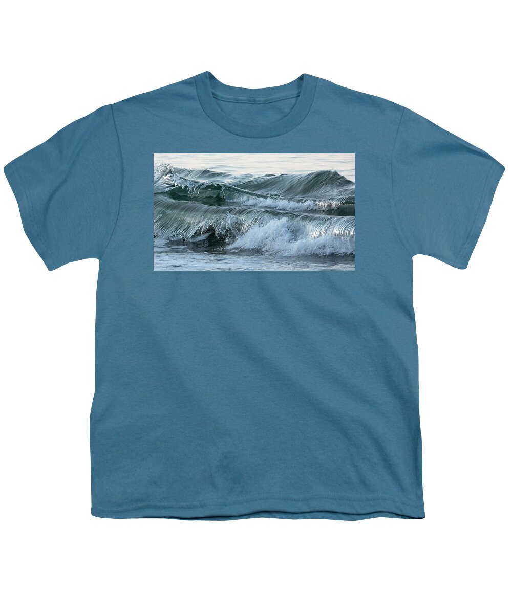  Youth T-Shirt featuring the photograph Santa Cruz Wave #3 by Carla Brennan