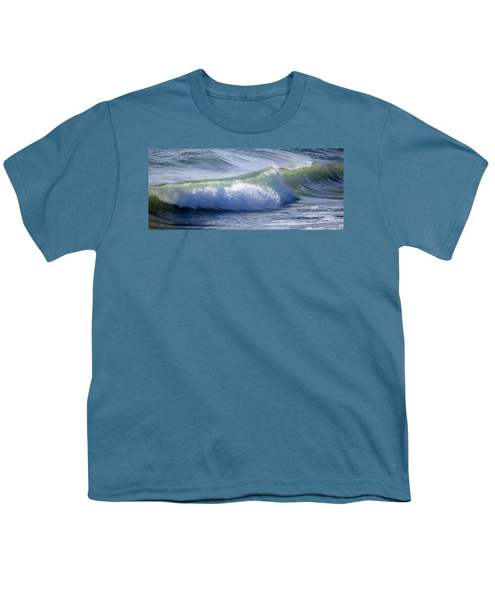 Ocean Youth T-Shirt featuring the photograph Santa Cruz Wave #4 by Carla Brennan