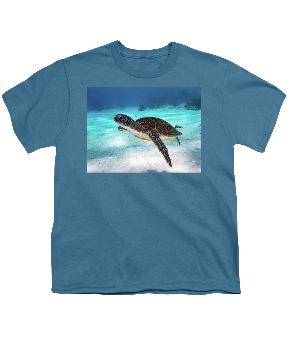 Turtle Youth T-Shirt featuring the photograph Sea Turtle by Brian Weber