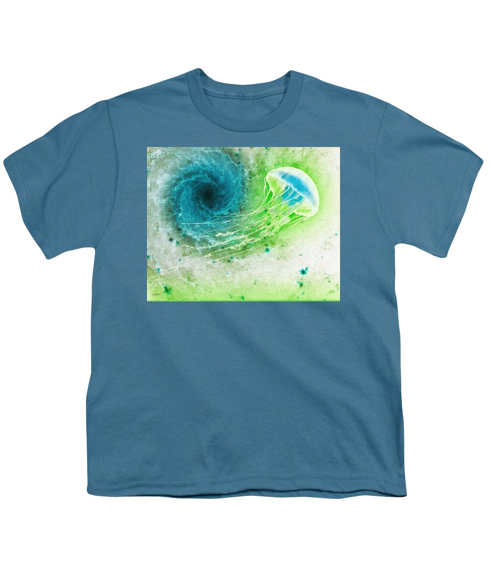 Jellyfish Youth T-Shirt featuring the photograph Space Jellyfish by Bruce Block