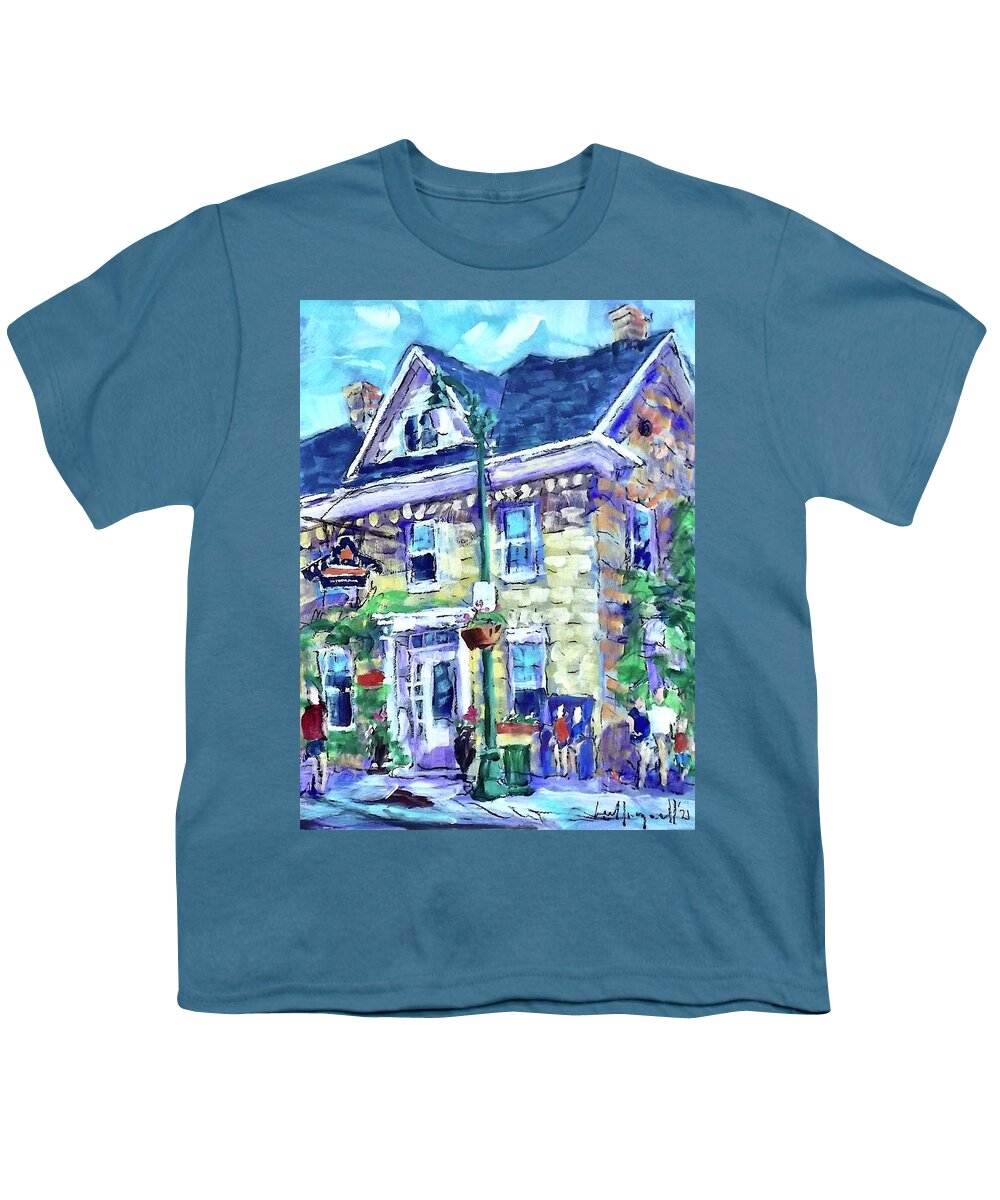Painting Youth T-Shirt featuring the painting Stagecoach Inn by Les Leffingwell