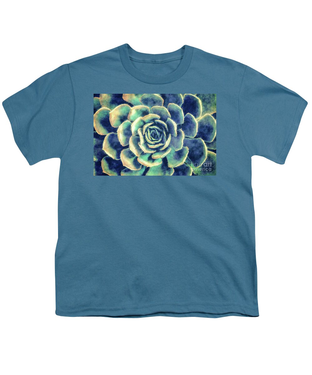 Succulent Youth T-Shirt featuring the digital art Succulent Plant by Phil Perkins