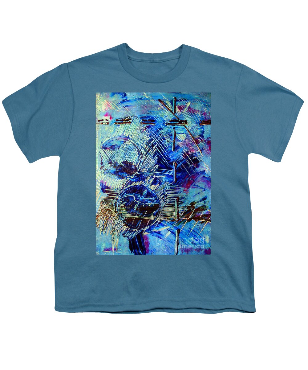 Sunrise Youth T-Shirt featuring the painting Sunrise One by Albert Puskaric
