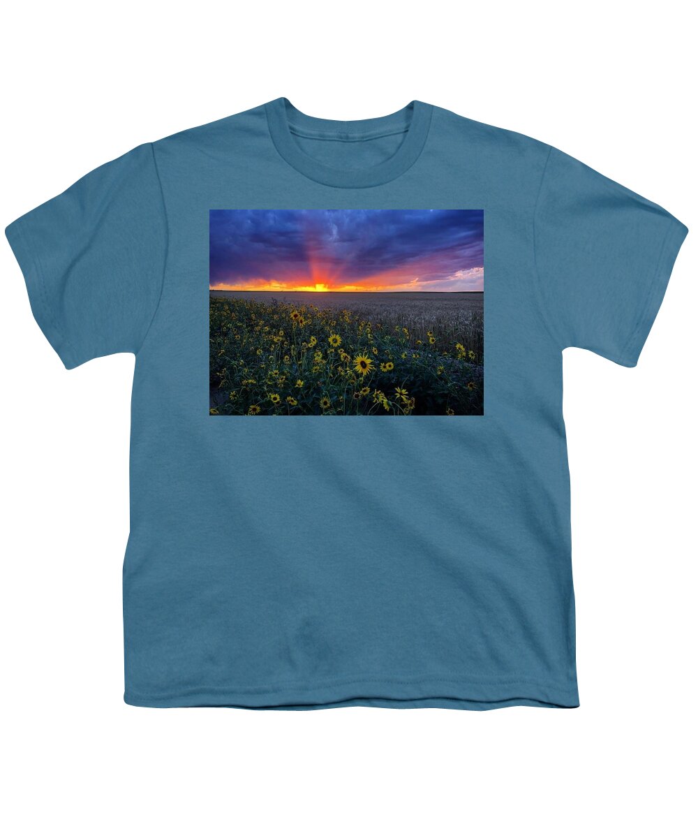 Sunset Youth T-Shirt featuring the photograph Sunset 1 by Julie Powell