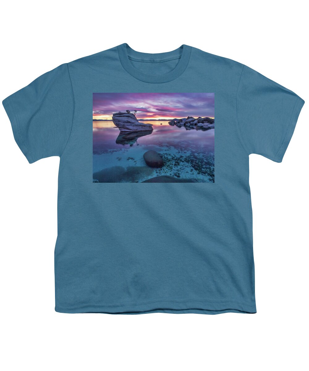 Lake Youth T-Shirt featuring the photograph Sunset Glass by Martin Gollery