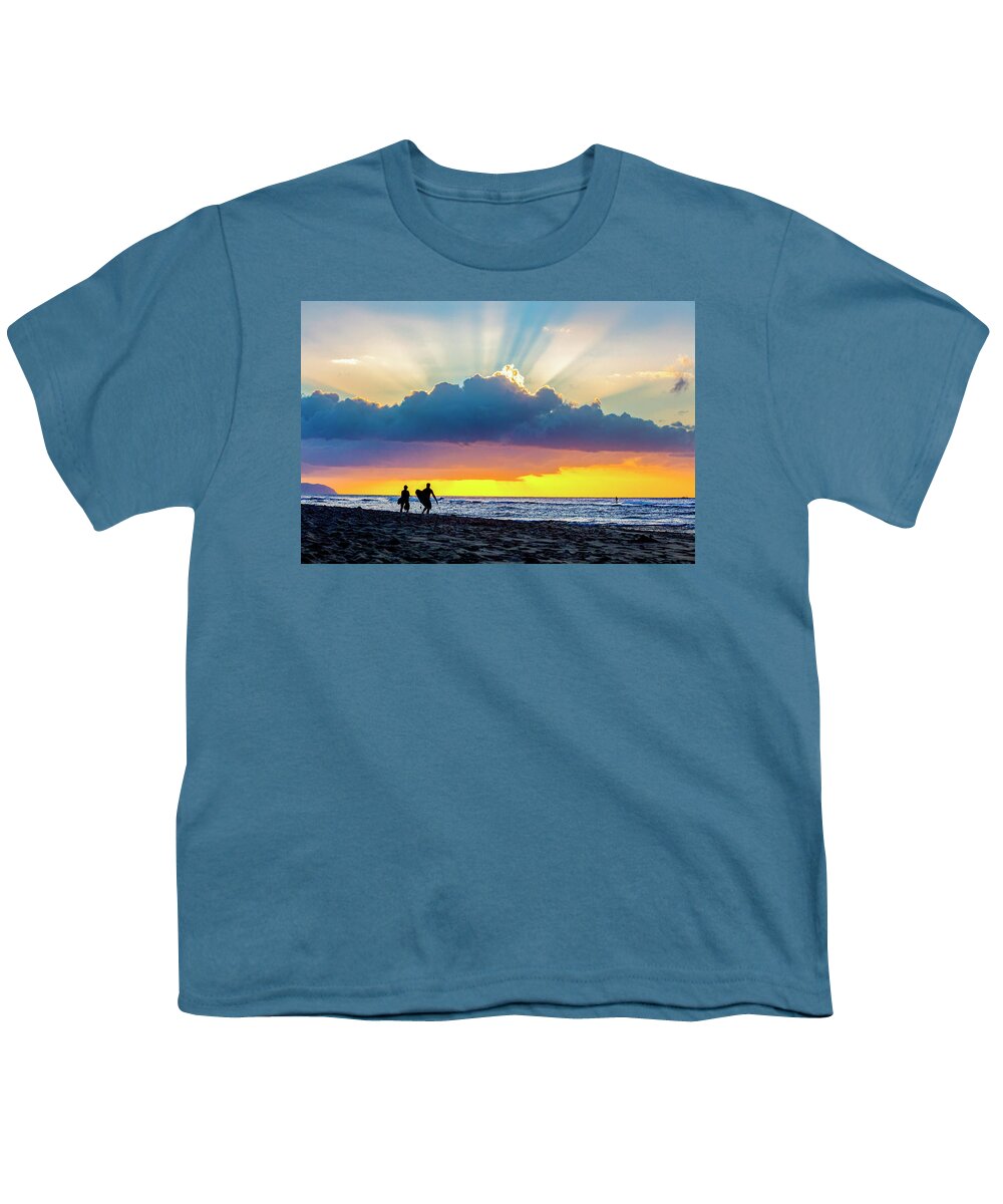 Minimal Youth T-Shirt featuring the photograph Surf Rays by Sean Davey
