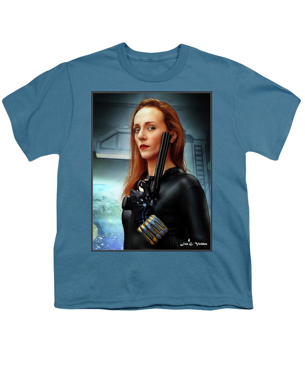 Black Widow Youth T-Shirt featuring the photograph The Black Widow Maker by Jon Volden
