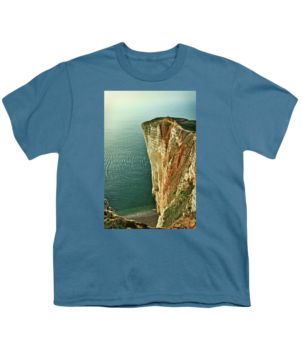 Cliffs At Deauville Youth T-Shirt featuring the photograph The Cliffs at Deauville by Susan Maxwell Schmidt