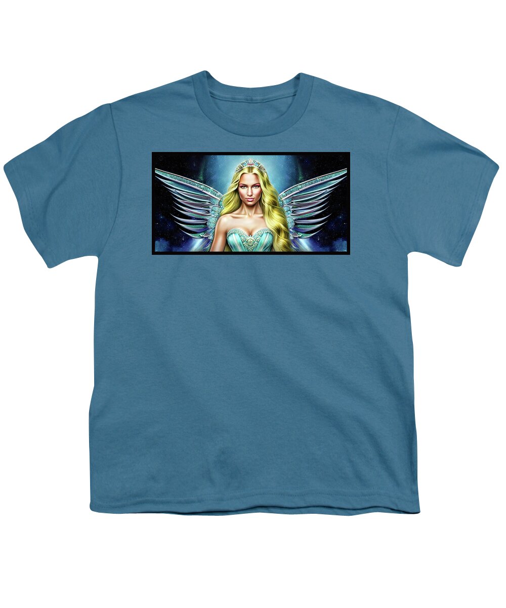 Healer Youth T-Shirt featuring the digital art The Prom Queen by Shawn Dall