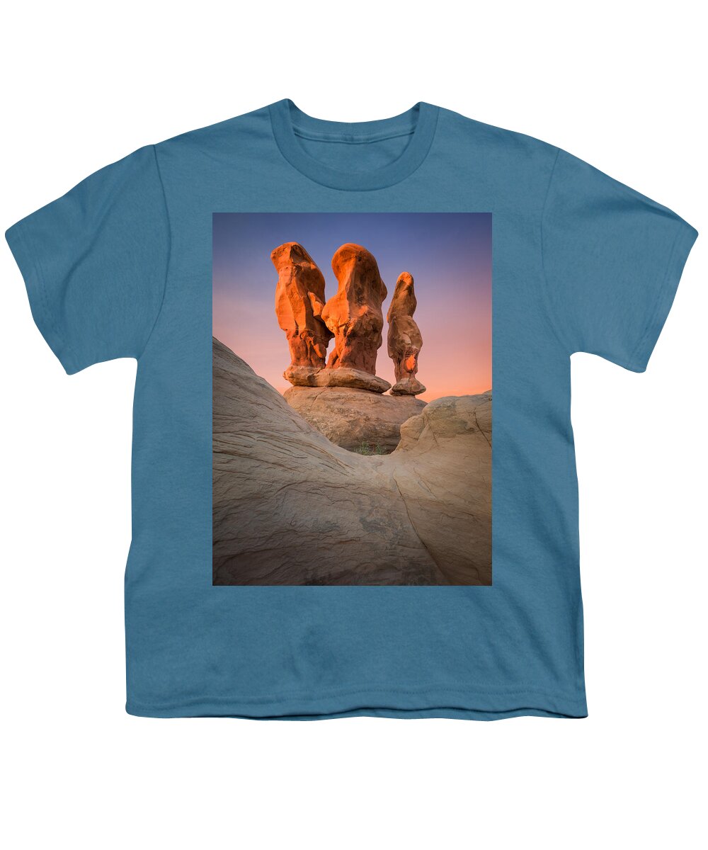 Devil's Garden Youth T-Shirt featuring the photograph Threesome by Peter Boehringer